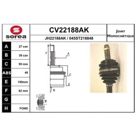 Gelenksatz, Antriebswelle CV22188AK von EAI günstig für 59,61 € online kaufen