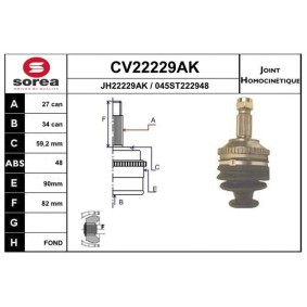Gelenksatz, Antriebswelle CV22229AK von EAI günstig für 56,81 € online kaufen