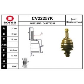 Gelenksatz, Antriebswelle CV22257K von EAI günstig für 68,62 € online kaufen