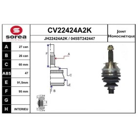 Gelenksatz, Antriebswelle CV22424A2K von EAI günstig für 61,27 € online kaufen