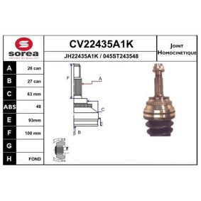 Gelenksatz, Antriebswelle CV22435A1K von EAI günstig für 59,61 € online kaufen
