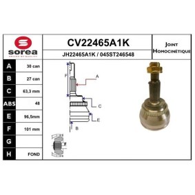 Gelenksatz, Antriebswelle CV22465A1K von EAI günstig für 50,81 € online kaufen