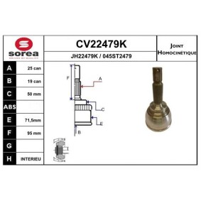 Gelenksatz, Antriebswelle CV22479K von EAI günstig für 45,44 € online kaufen