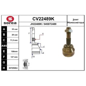Gelenksatz, Antriebswelle CV22489K von EAI günstig für 69,77 € online kaufen