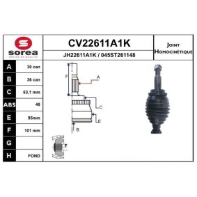 Gelenksatz, Antriebswelle CV22611A1K von EAI günstig für 68,07 € online kaufen