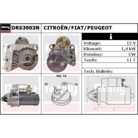 Köp Startmotor av DELCO REMY DRS3903N till det låga priset 1132,07 kr