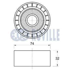 Umlenk- / Führungsrolle, Keilrippenriemen für ALFA ROMEO von RUVILLE