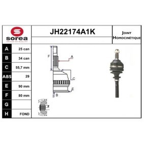 Acquista Kit giunti semiasse da SNRA JH22174A1K a buon mercato per soli 104,29 €