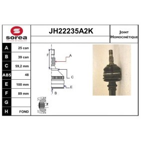 Acquista Kit giunti semiasse da SNRA JH22235A2K a buon mercato per soli 132,03 €