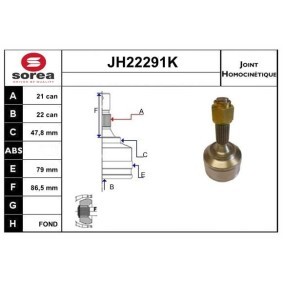 Acquista Kit giunti semiasse da SNRA JH22291K a buon mercato per soli 96,56 €