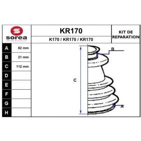 Faltenbalgsatz, Antriebswelle KR170 von EAI günstig für 12,64 € online kaufen