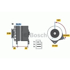 Lichtmaschine 0 986 034 630 von BOSCH günstig für 316,98 € online kaufen