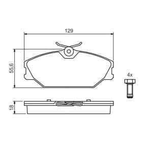 Bremsbeläge 0 986 494 024 von BOSCH günstig für 32,43 € online kaufen