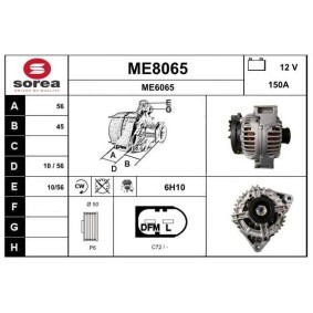 Lichtmaschine ME8065 von SNRA günstig für 203,45 € online kaufen