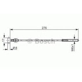 Handbremsseil 1 987 477 240 von BOSCH günstig für 20,37 € online kaufen