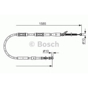 Handbremsseil 1 987 477 413 von BOSCH günstig für 33,65 € online kaufen
