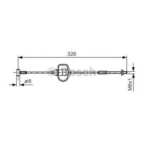 Handbremsseil 1 987 477 929 von BOSCH günstig für 12,39 € online kaufen
