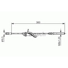 Handbremsseil für FORD von BOSCH