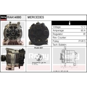 Lichtmaschine RAA14880 von DELCO REMY günstig für 144,58 € online kaufen