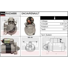 Anlasser RAS34886 von DELCO REMY günstig für 101,95 € online kaufen