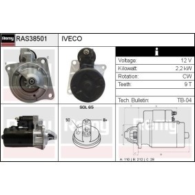 Anlasser RAS38501 von DELCO REMY günstig für 134,06 € online kaufen