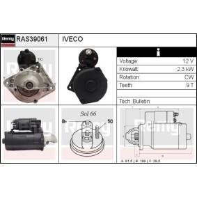 Anlasser RAS39061 von DELCO REMY günstig für 166,19 € online kaufen