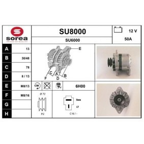 Lichtmaschine für SUBARU von SNRA