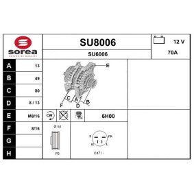 Lichtmaschine für SUBARU von SNRA