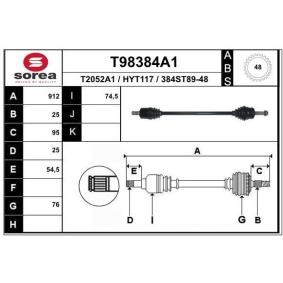 Antriebswelle T98384A1 von EAI günstig für 117,28 € online kaufen