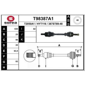 Antriebswelle T98387A1 von EAI günstig für 120,11 € online kaufen