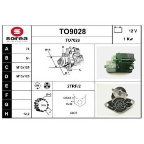 Compre Motor de arranque da SNRA TO9028 a um preço baixo por 155,24 €