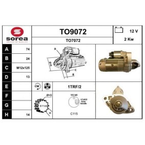 Compre Motor de arranque da SNRA TO9072 a um preço baixo por 150,02 €