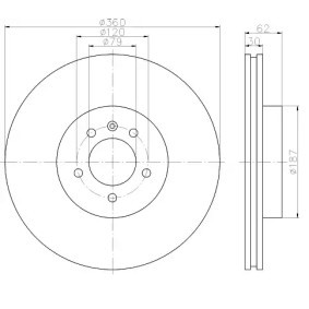 Bremsscheibe V48-80009 von VAICO günstig für 69,15 € online kaufen
