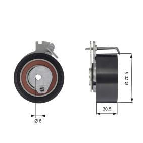 Spannrolle, Zahnriemen T43159 von GATES günstig für 24,56 € online kaufen