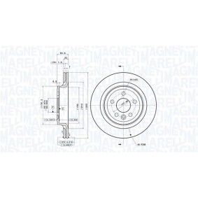 Bremsscheibe für VOLVO von MAGNETI MARELLI