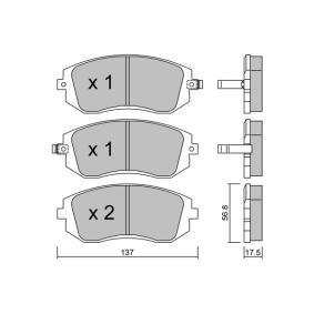 Bremsbeläge für SUBARU von AISIN
