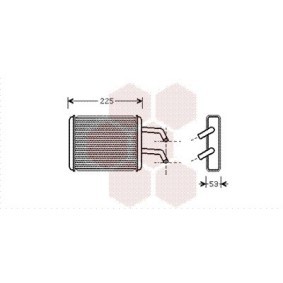 Achetez des Radiateur de chauffage VAN WEZEL 83006109 à prix pour 73,36 €