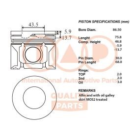 Comprar Pistón de IAP QUALITY PARTS 100-11059 a bajo precio de 612,99 €