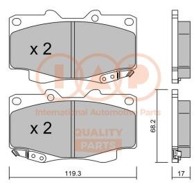 Bremsbeläge für TOYOTA von IAP QUALITY PARTS