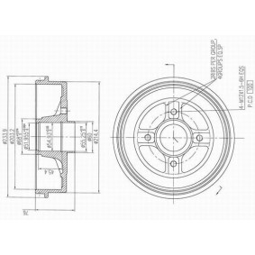 Bremstrommel X654212 von AP XENERGY günstig für 94,52 € online kaufen