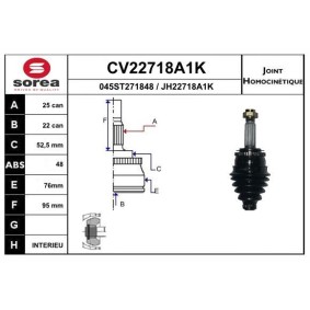 Gelenksatz, Antriebswelle CV22718A1K von EAI günstig für 51,42 € online kaufen