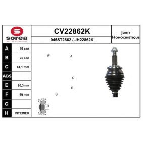 Gelenksatz, Antriebswelle CV22862K von EAI günstig für 54,42 € online kaufen
