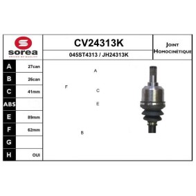 Gelenksatz, Antriebswelle CV24313K von EAI günstig für 109,65 € online kaufen