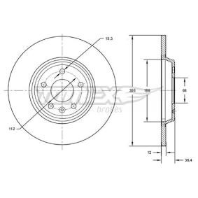 Compre Disco de travão da TOMEX brakes TX 72-50 a um preço baixo por 48,86 €