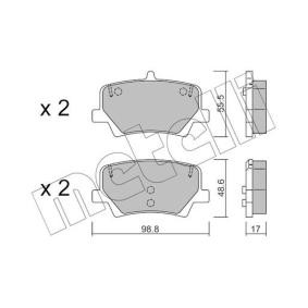 Acquista Kit pastiglie freni da METELLI 22-1187-0 a buon mercato per soli 37,48 €