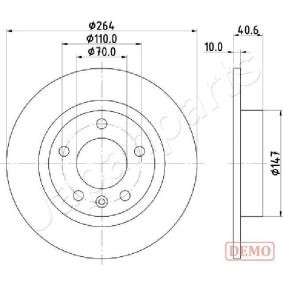 Bremsscheibe für ABARTH von JAPANPARTS