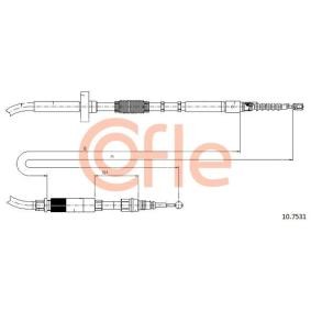 Handbremsseil 92.10.7531 von COFLE günstig für 25,13 € online kaufen