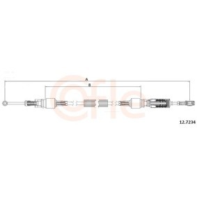 Acquista Cavo comando, Cambio manuale da COFLE 92.12.7234 a buon mercato per soli 52,62 €