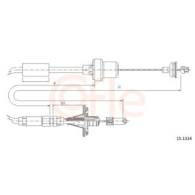 Kupplungsseil 92.15.1314 von COFLE günstig für 25,03 € online kaufen