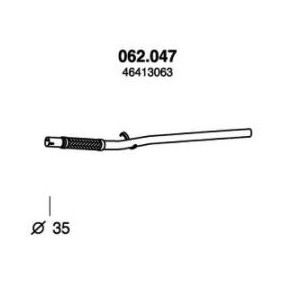 Köp Avgasrör av PEDOL 062.047 till det låga priset 637,49 kr